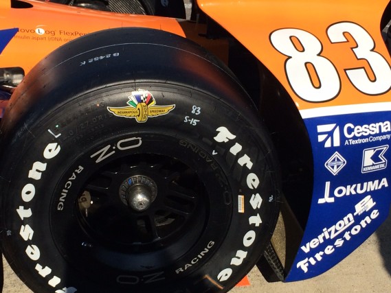 Love the special edition Firestone tires at IMS!