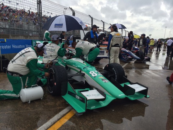 A wet and slick start to race 1. 
