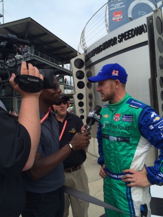 Media interviews after qualifying.